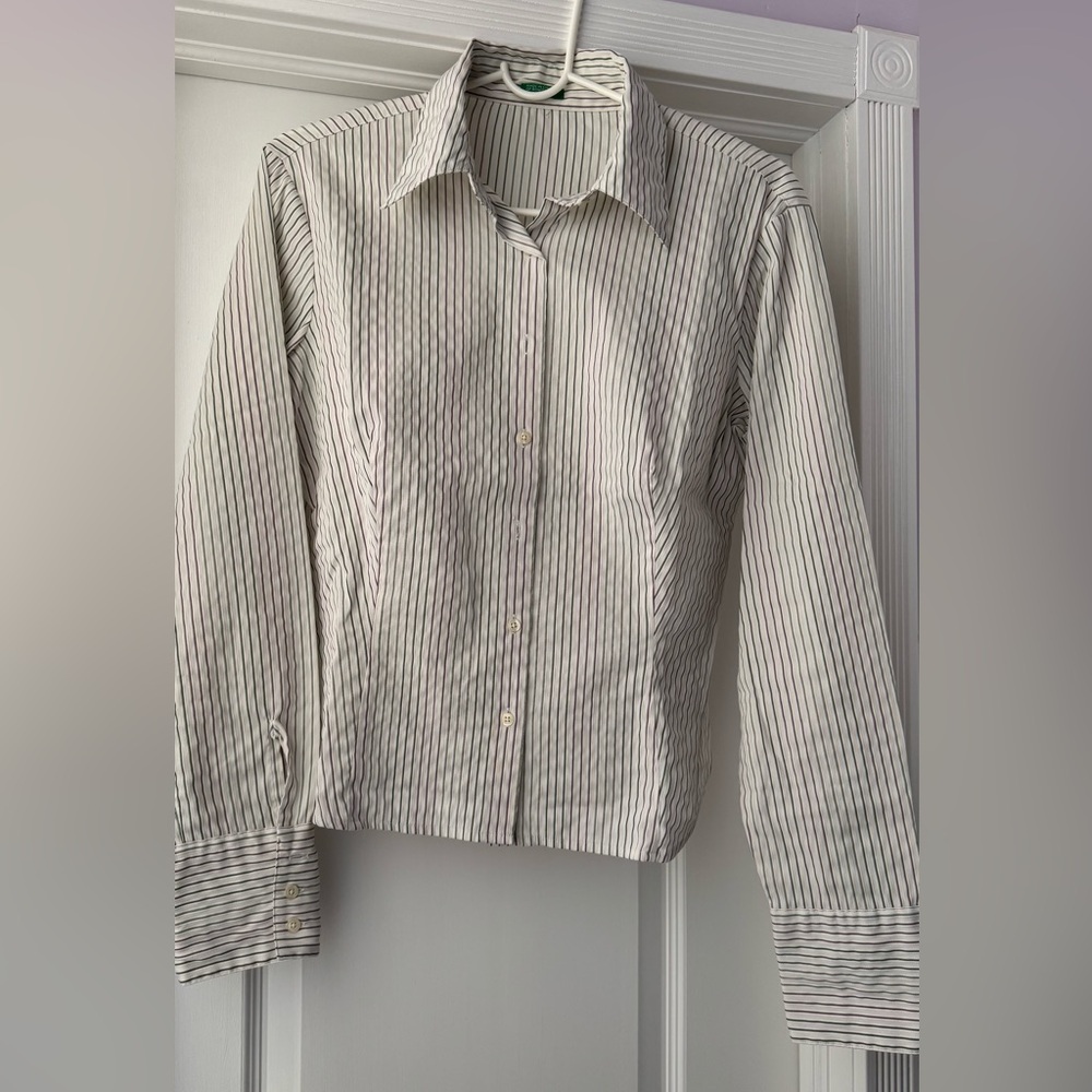 Long sleeve button down blouse